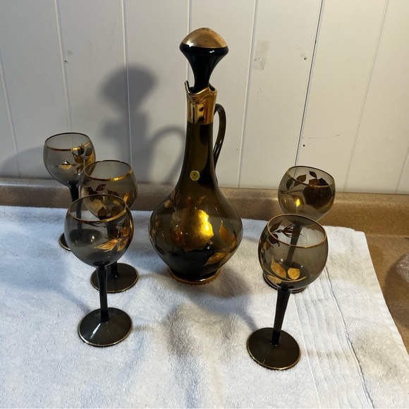 Vintage Bohemian Decanter Set - Picture 2 of 8